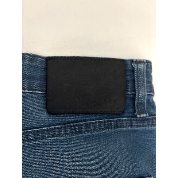 Ted Baker Jeans Men’s 34R Slim Fit Dark Wash Smart Casual Designer Premium Denim - Picture 12 of 16